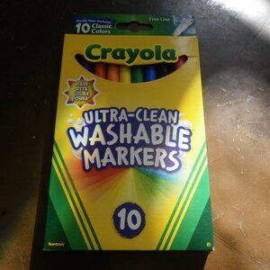 Crayola Fine Line Ultra-Clean Washable Markers - 10 Pack